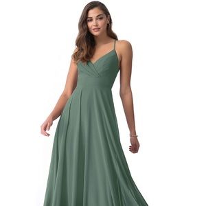 Azazie Avelina Dress in Eucalyptus